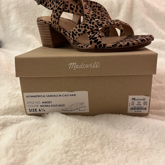 NWB Madewell Leopard Print Sandals - Picture 7 of 7